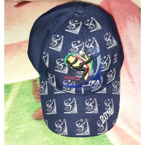 FIFA World Cup South Africa 2010 Baseball Cap Navy Blue - Picture 1 of 3